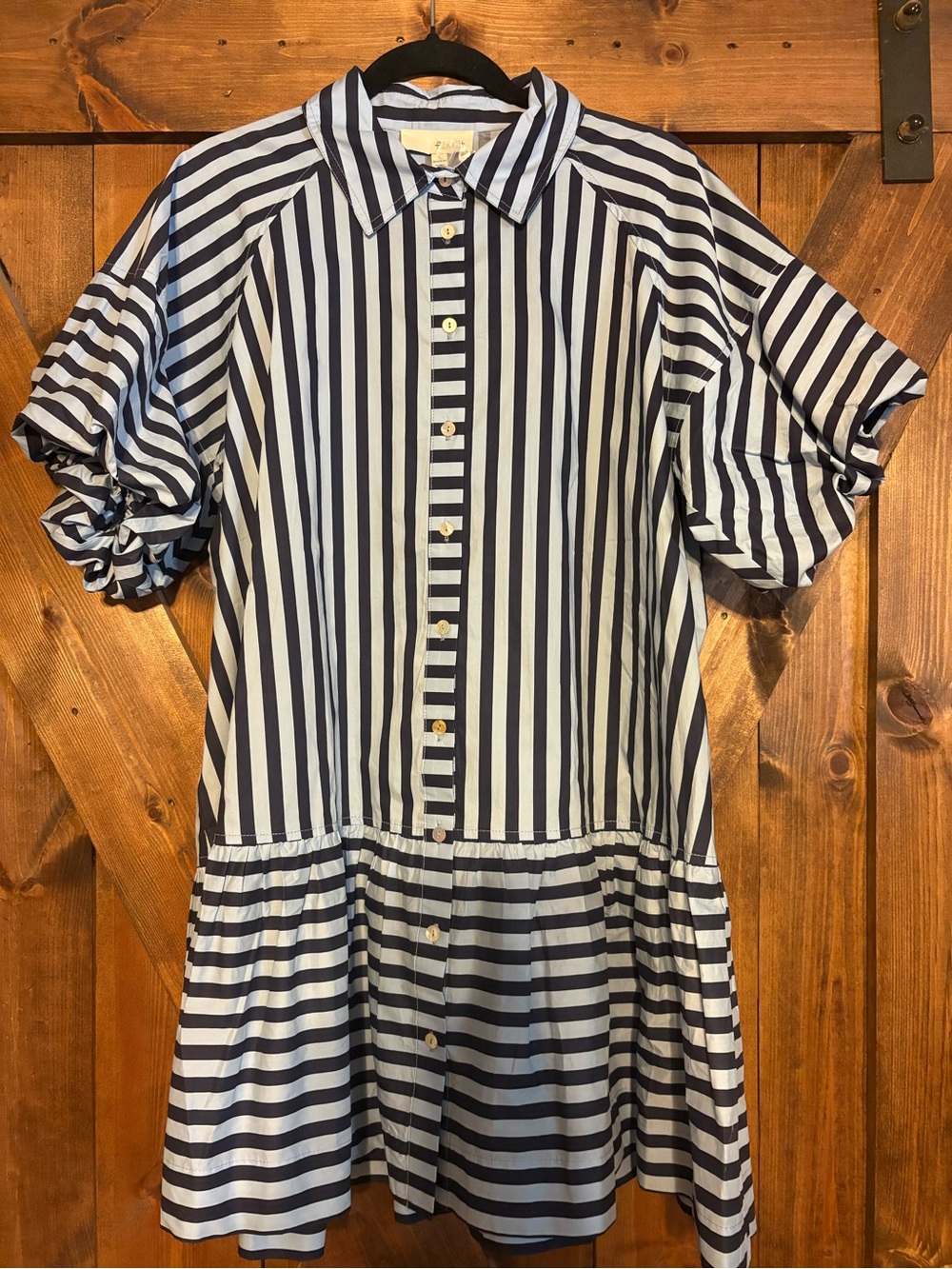 Pinch Navy and Light Blue Striped Dress